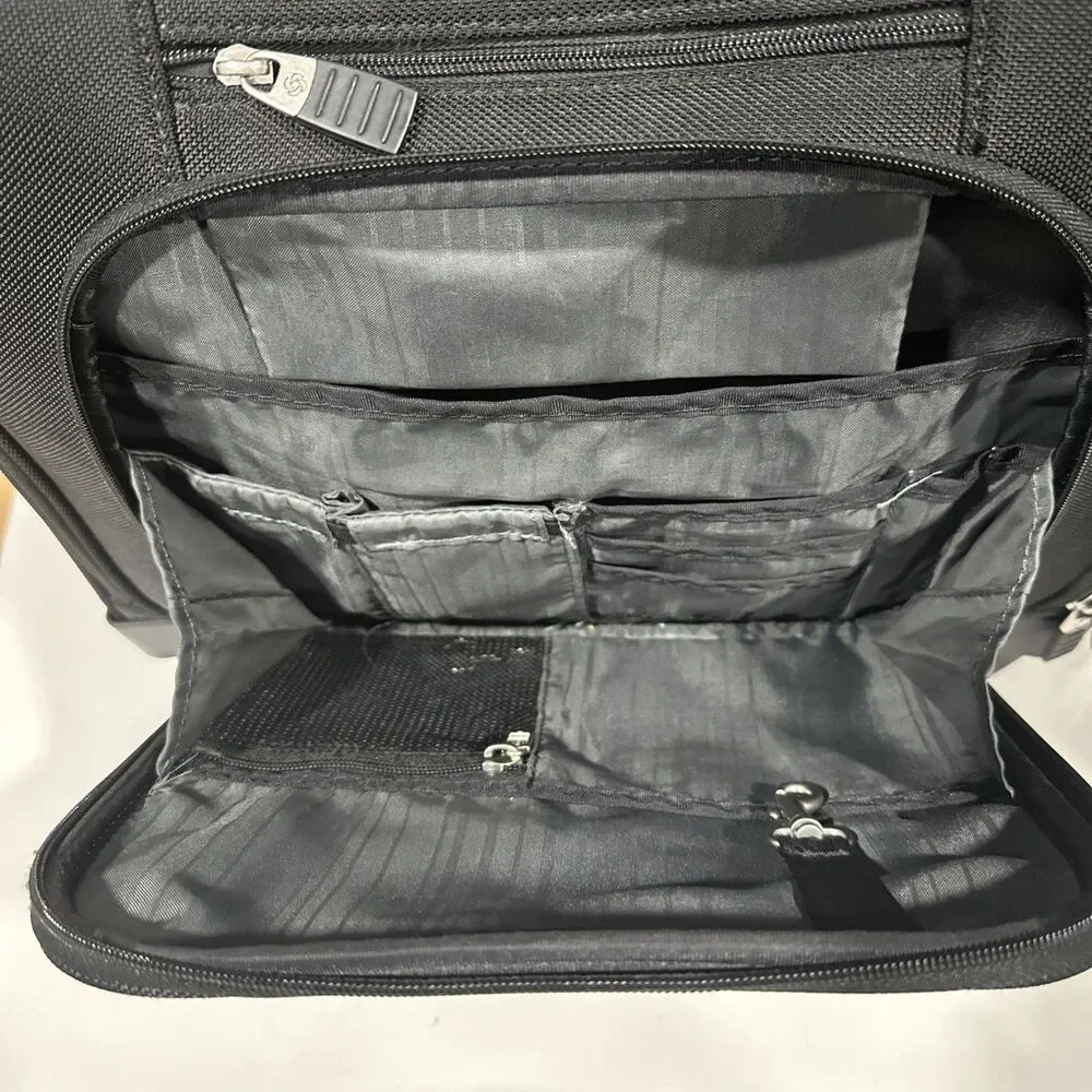SAMSONITE BUSINESS iMOBILE 360 BLACK ROLLING BUSINESS CASE APPROX 16" X16"X10" - Picture 6 of 10